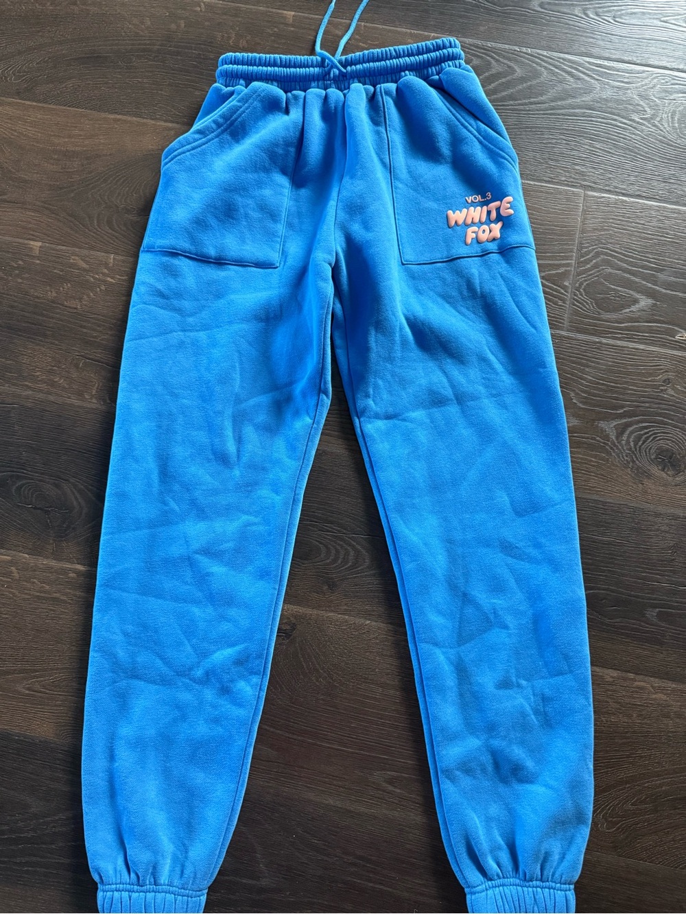 White Fox Boutique Blue Fleece Joggers